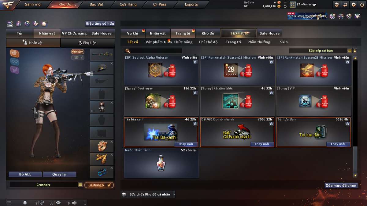shop acc cf uy tin gia re